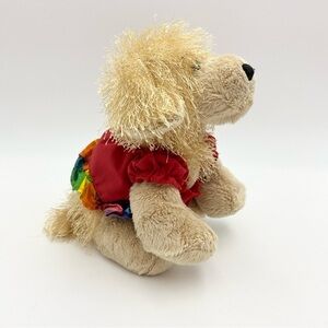 Ganz Webkinz Golden Retriever Dog w/ Skirt HM010 Plush Stuffed Animal No Code